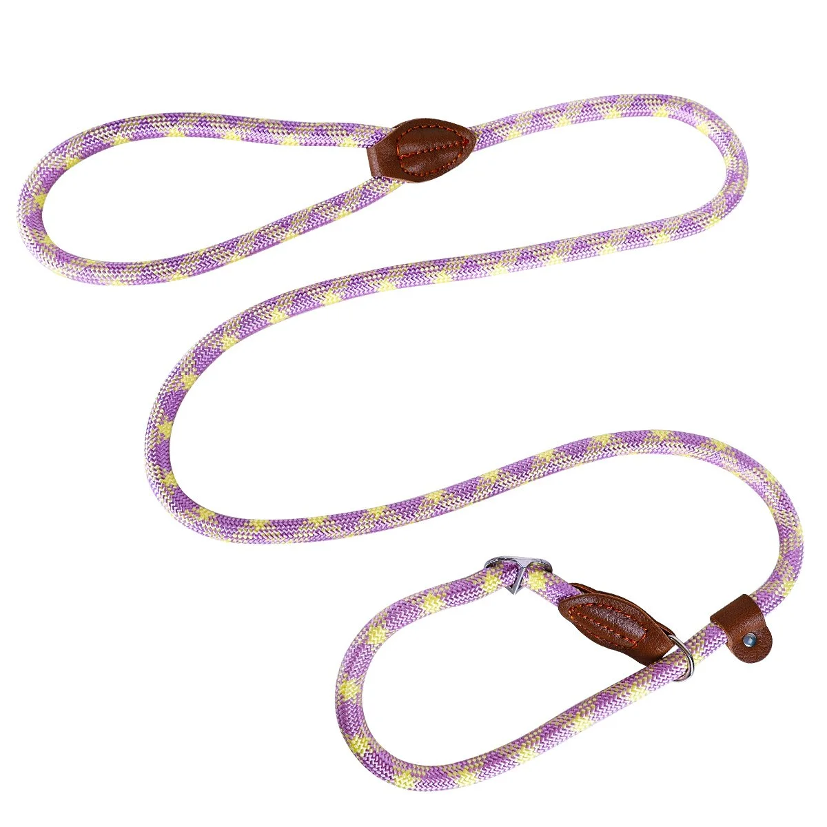 Adjustable Slip Dog Leash for Small, Medium & Large Dogs – Nylon Rope Lead
