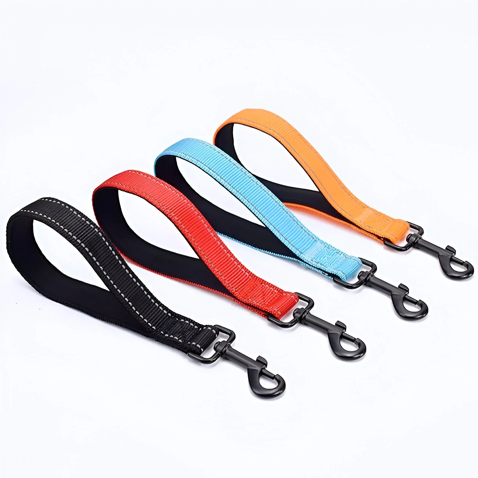 Reflective Short Dog Leash with Padded Handle