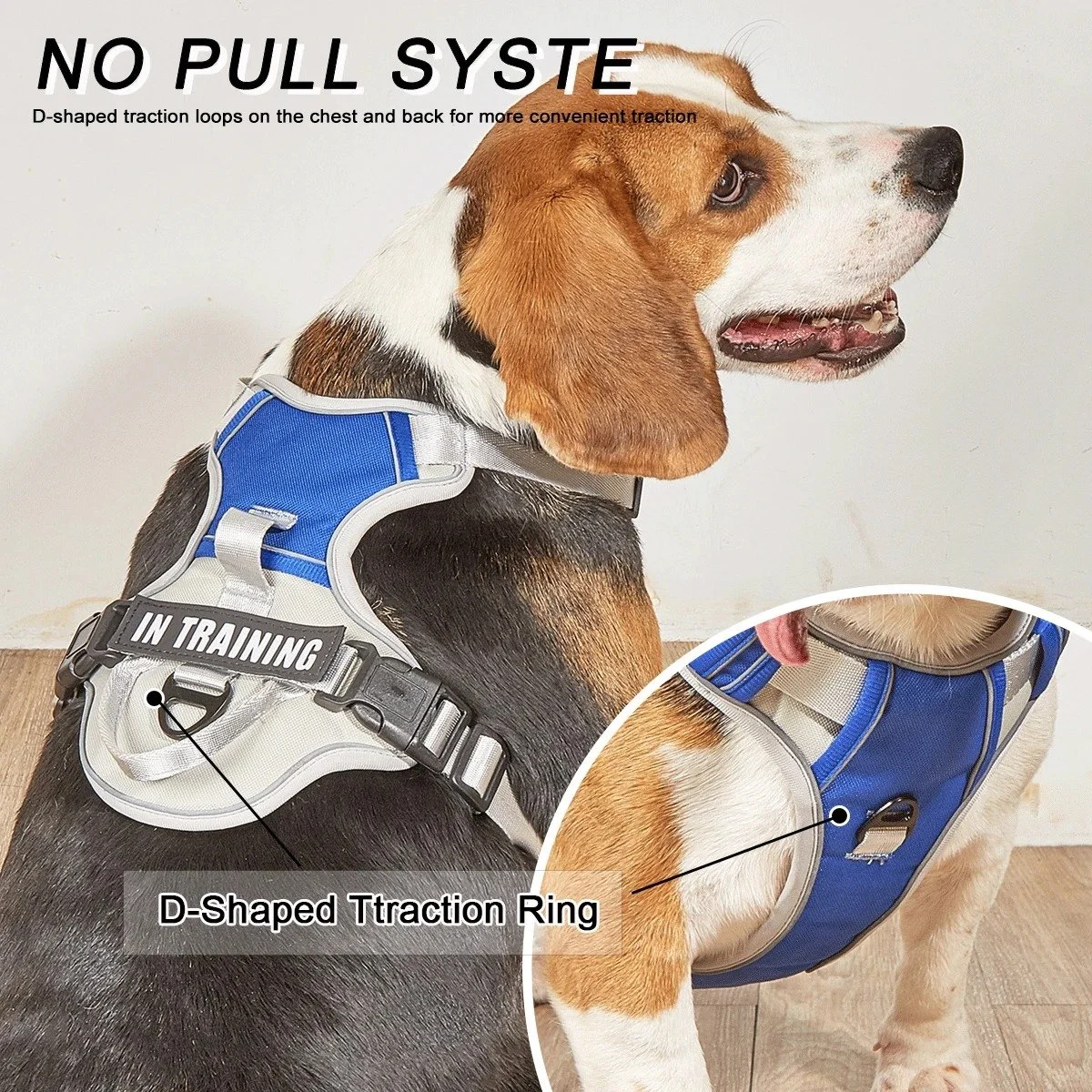 Adjustable No-Pull Dog Vest Harness with Leash