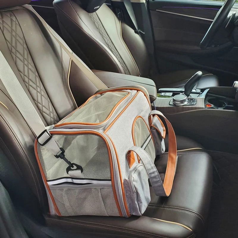 Comfortable Anti-Collapse Pet Carrier Bag with Multiple Storage Pockets
