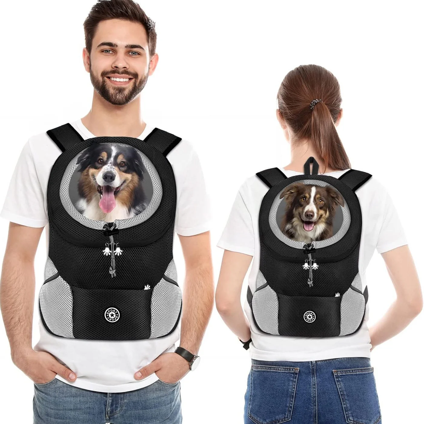 Breathable Outdoor Pet Carrier Backpack for Small Dogs & Cats
