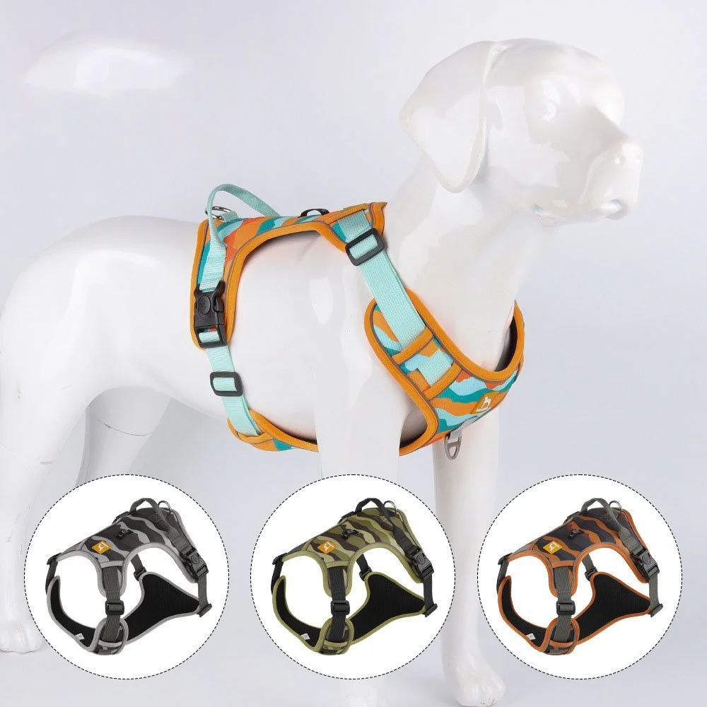 Durable Anti-Pull Dog Leash with Reflective Chest Harness