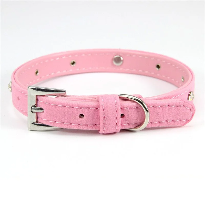 Rhinestone Crown Charm Dog and Cat Collar - Stylish Pet Accessory