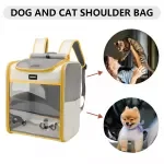 Breathable Cat & Dog Carrier Backpack with Large Transparent Window