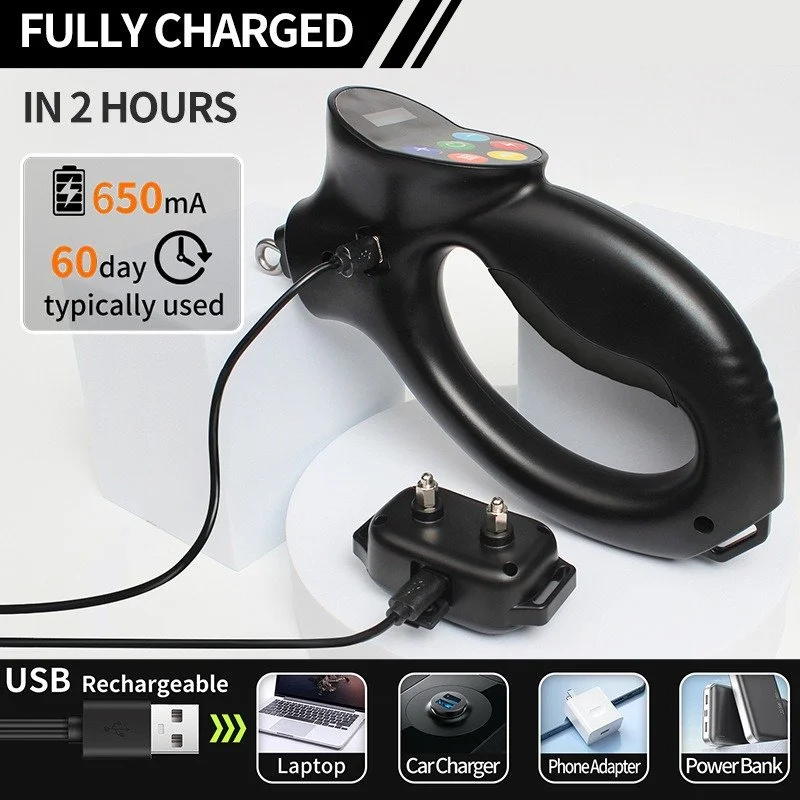 Waterproof Electric Dog Training Collar with Remote & Adjustable Modes