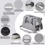 Portable Pet Travel Backpack Carrier with Mesh Ventilation and Soft Cushion