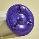 Purple Dog Training Frisbee with Food Dispensing Feature