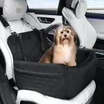 Deluxe Dog Car Seat with Memory Foam for Small Dogs up to 25 lbs
