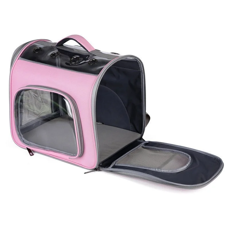 Portable Cat Carrier Backpack - Breathable Travel Bag for Cats and Small Dogs
