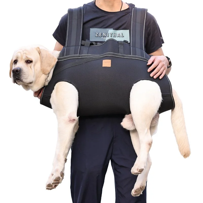 Multifunctional Pet Dog Carrier Backpack - Comfortable Transport for Medium to Large Dogs