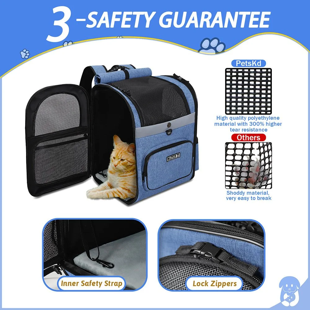 Portable Dog Carrier Backpack - Breathable and Foldable Pet Travel Bag