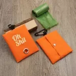 Canvas Dog Poop Bag Holder – Portable Pet Waste Bag Dispenser