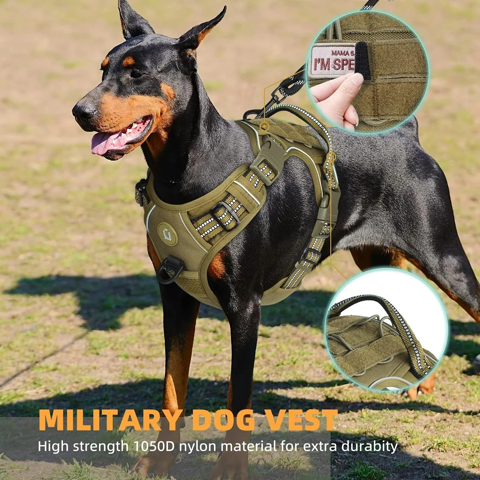 Tactical No-Pull Dog Harness