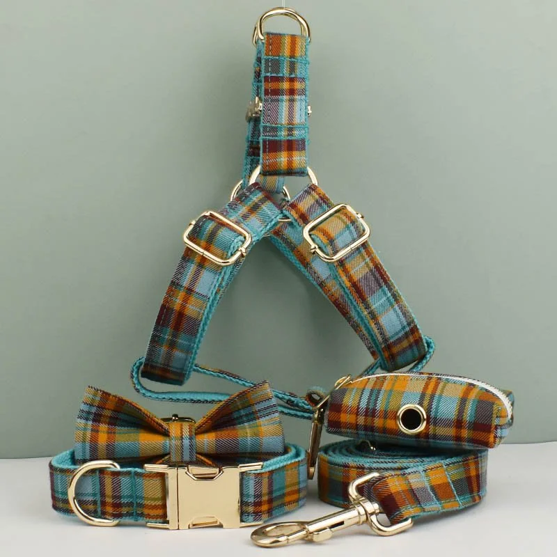 Dog Collar Leash Harness Set – Pet Accessories