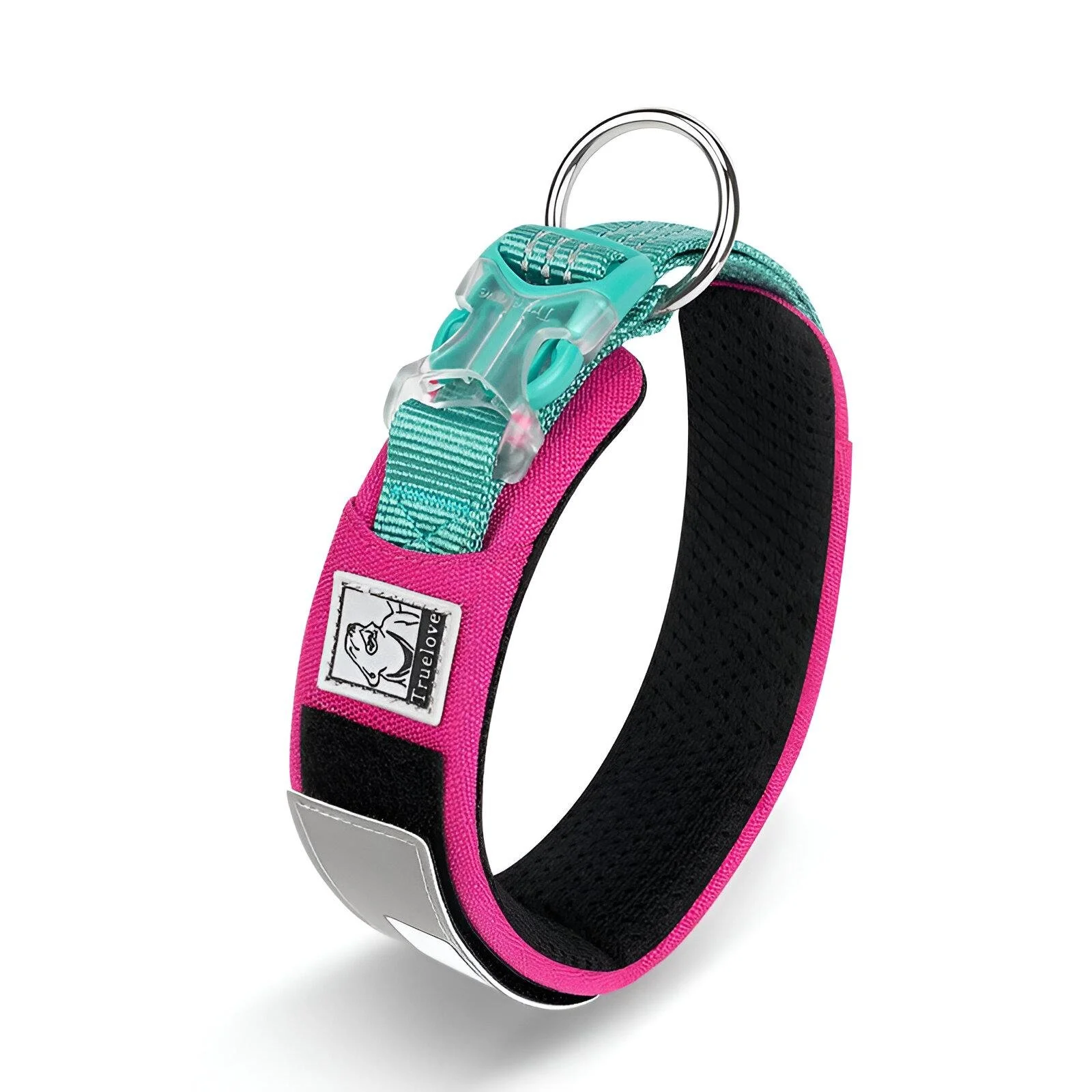Reflective Breathable Adjustable Dog Collar with Soft Mesh Padding