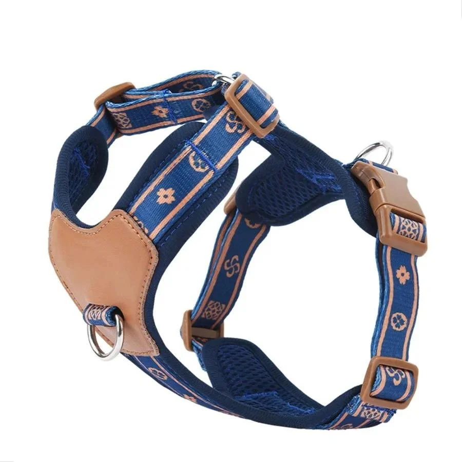 Adjustable Reflective Dog Harness Vest Set for Small & Medium Dogs