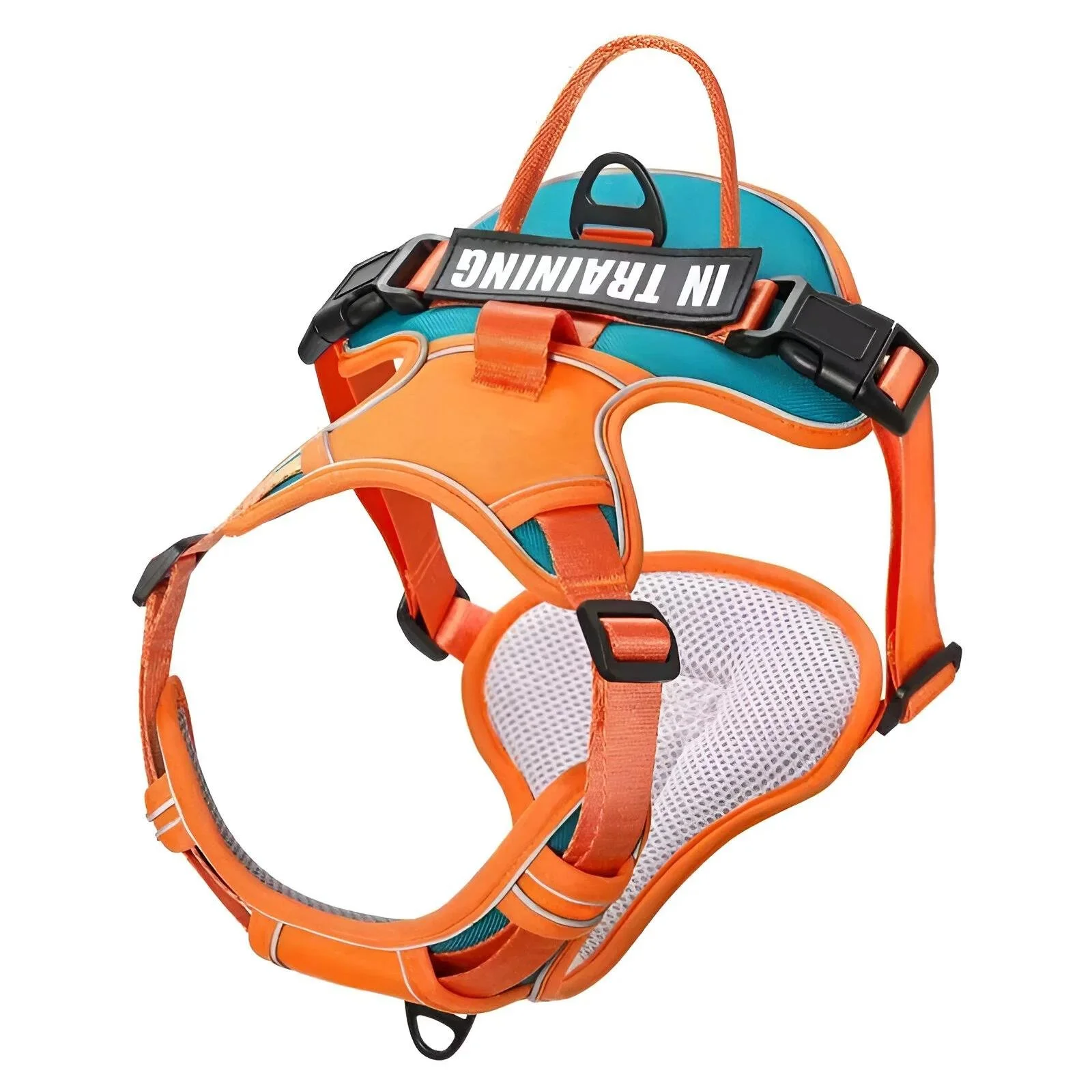 Adjustable No-Pull Dog Harness with Breathable Nylon Design