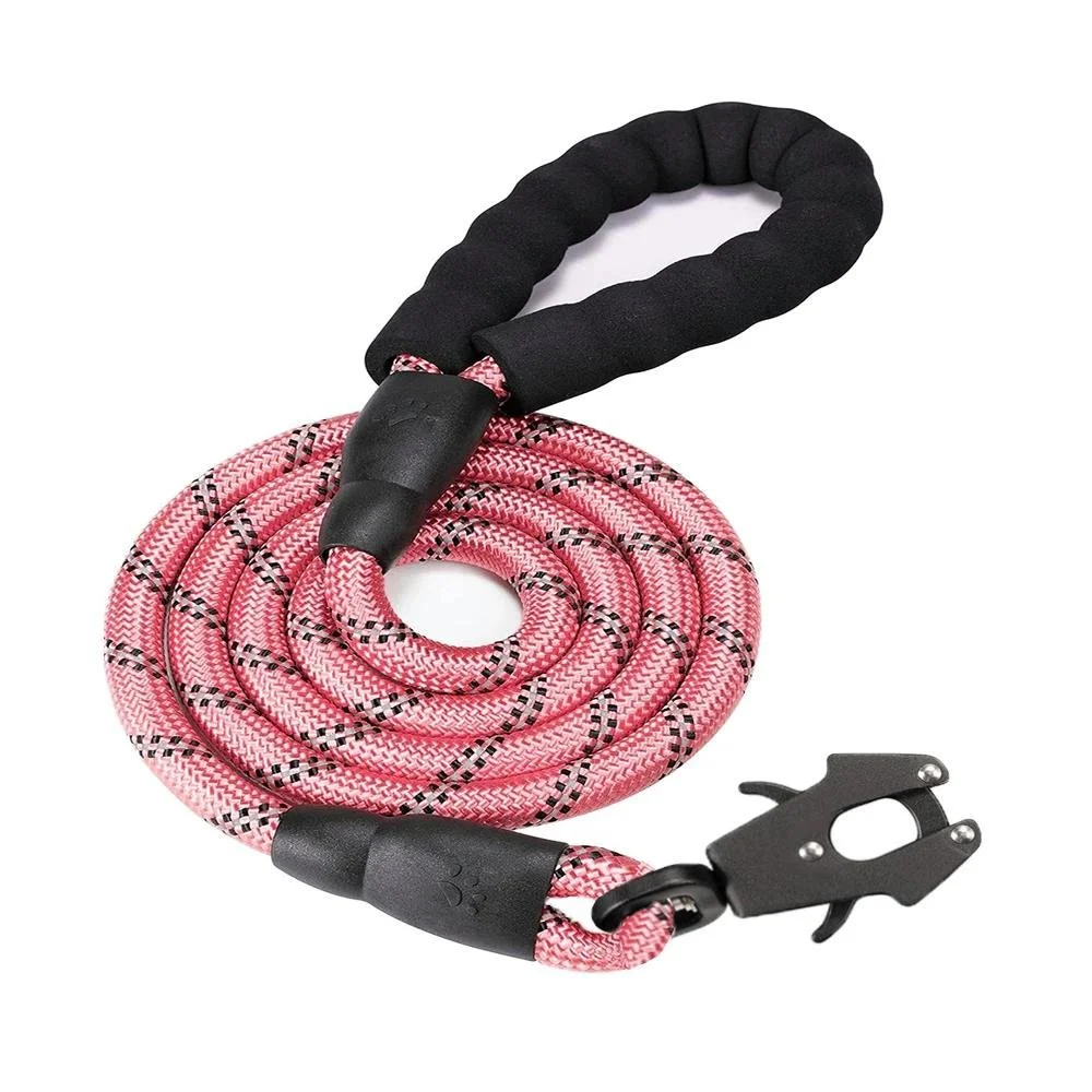 Reflective Anti-Pull Dog Leash with Comfort Grip & Night-Safe Rope