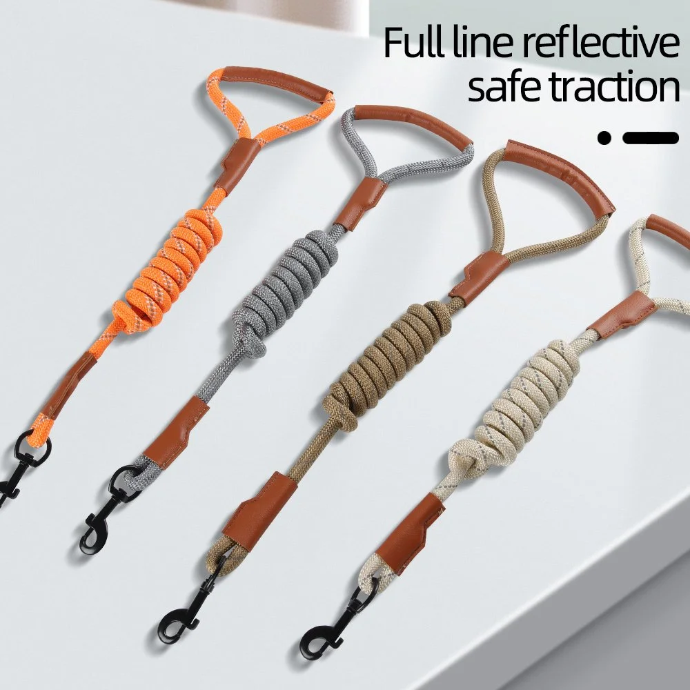 Heavy-Duty Reflective Dog Leash with Soft Padded Handle for All Breeds