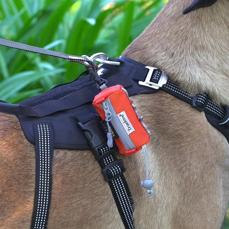 Adjustable Dog Poop Bag Holder with Carabiner for Easy Walks