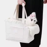 Portable Shoulder Handbag Pet Carrier – Breathable Crossbody Tote for Small Dogs & Cats