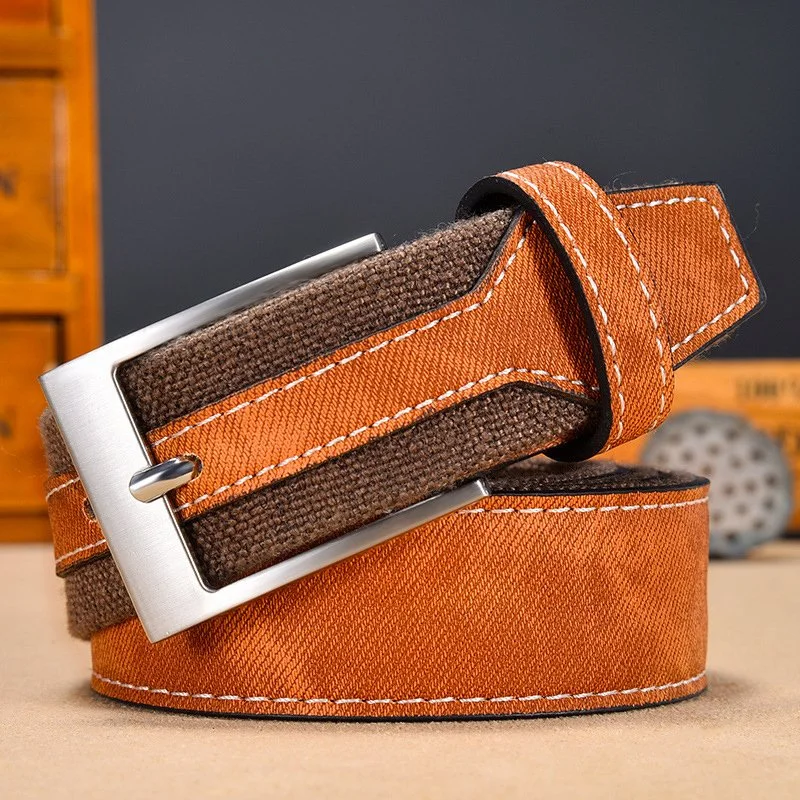 Men's Casual Canvas Splicing Belt