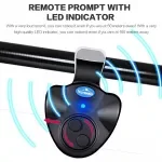 Electronic Fishing Bite Alarm with LED Light & Sound