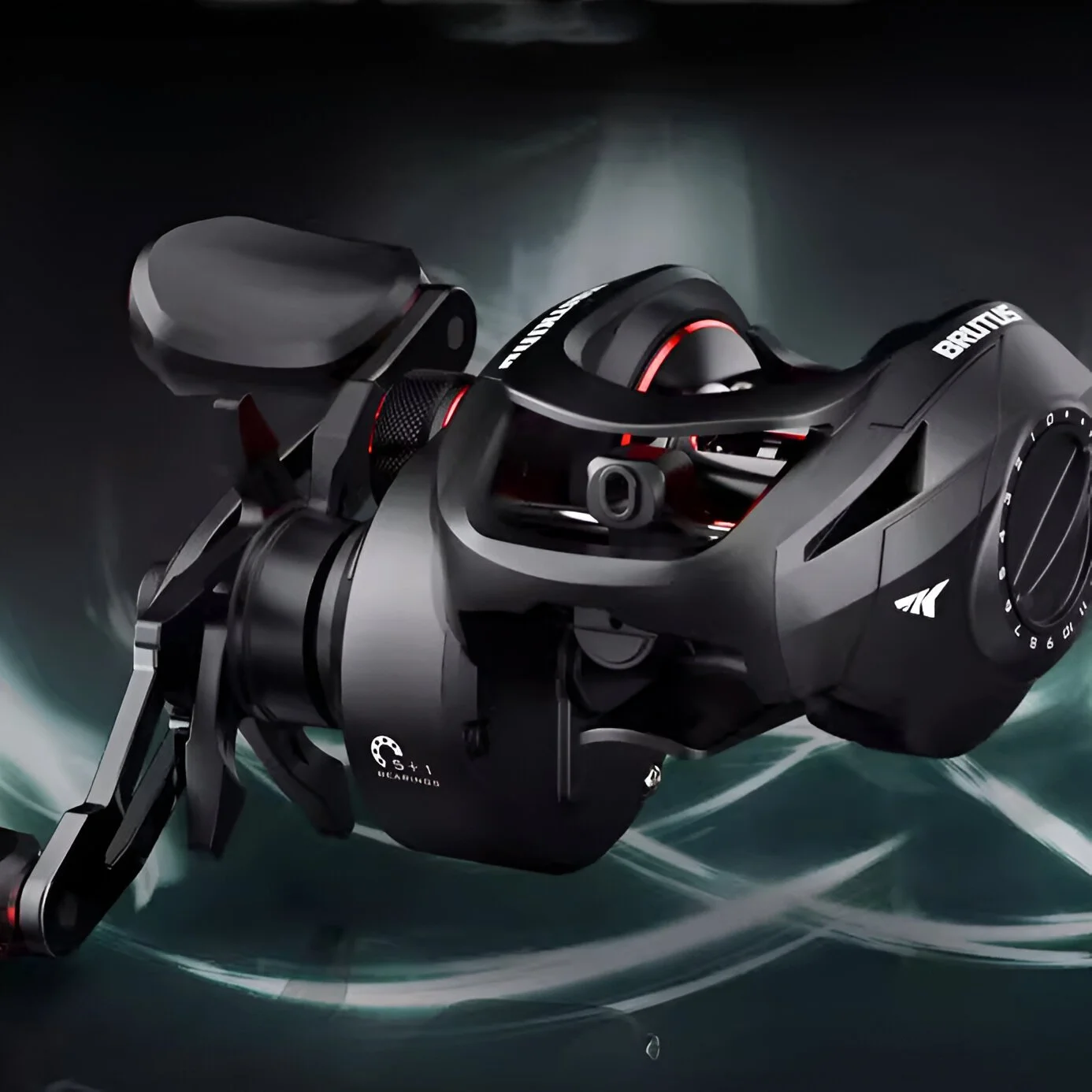 Baitcasting Reel 8KG Drag 7.2:1 Gear Ratio Magnetic Brake System Fishing Reel