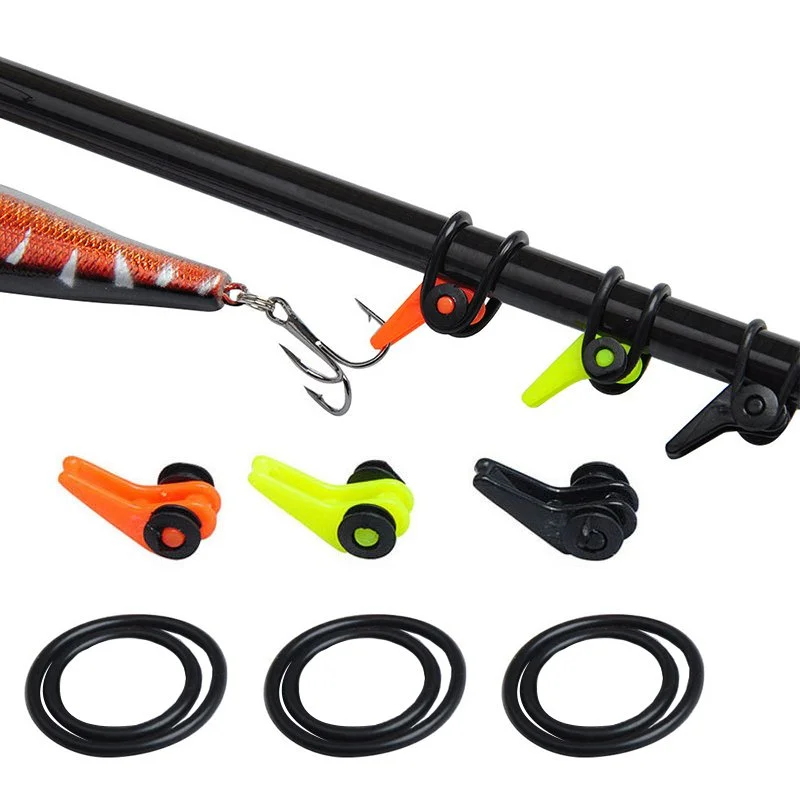 10-Piece Fishing Rod Bait Hook Holder Set