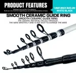 Lightweight Carbon Fiber Telescopic Fishing Rod and Reel Combo 1.6-2.4m