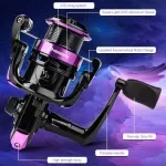 Spinning Fishing Reel with Metal Spool