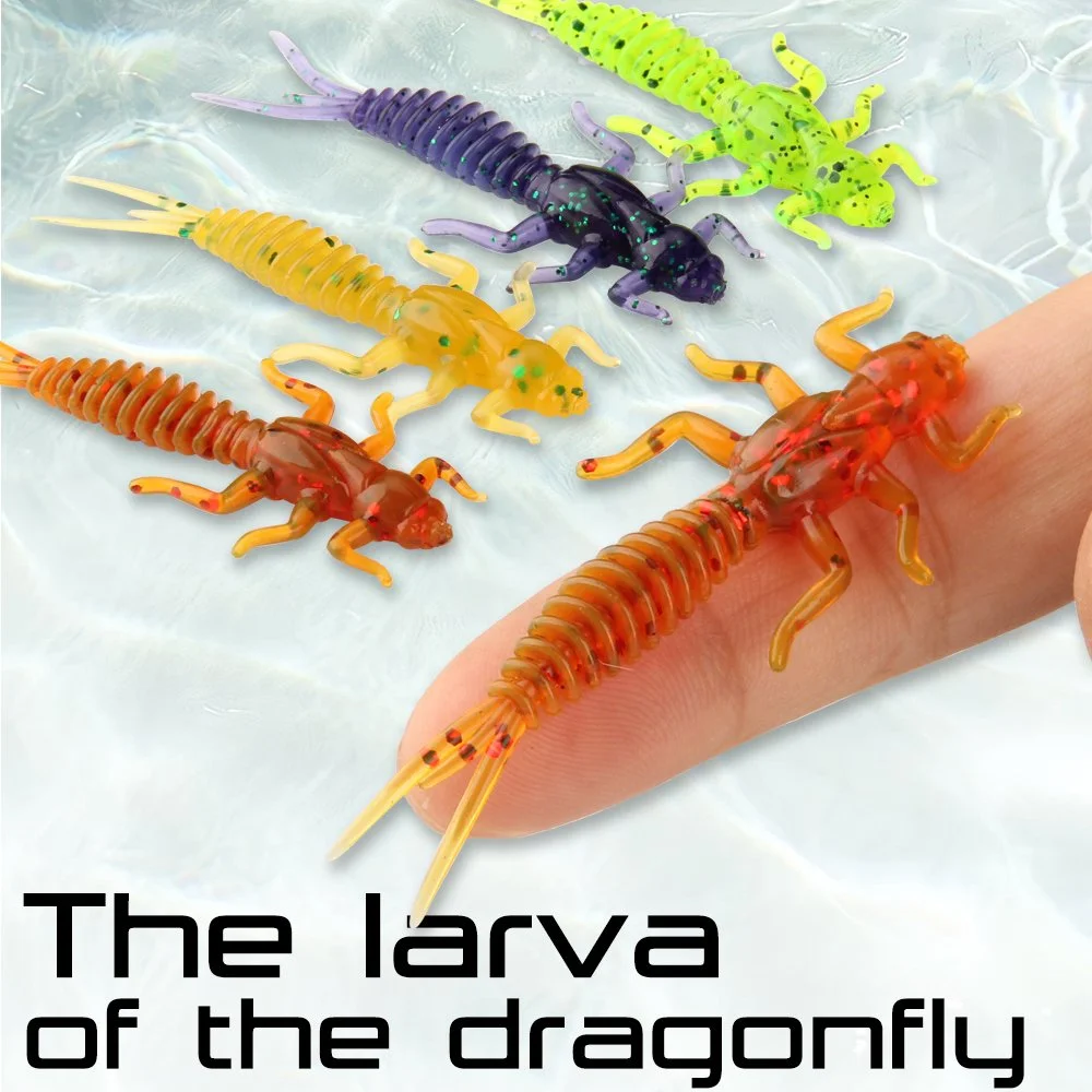 Realistic Dragonfly Larva Softbait Fishing Lure