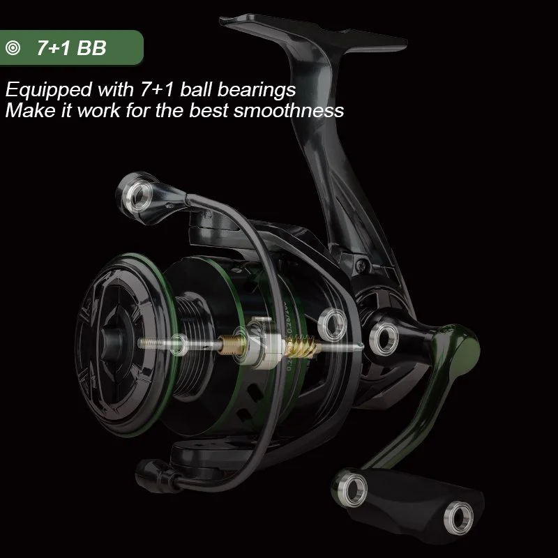 High-Speed Stainless Steel Spinning Fishing Reel