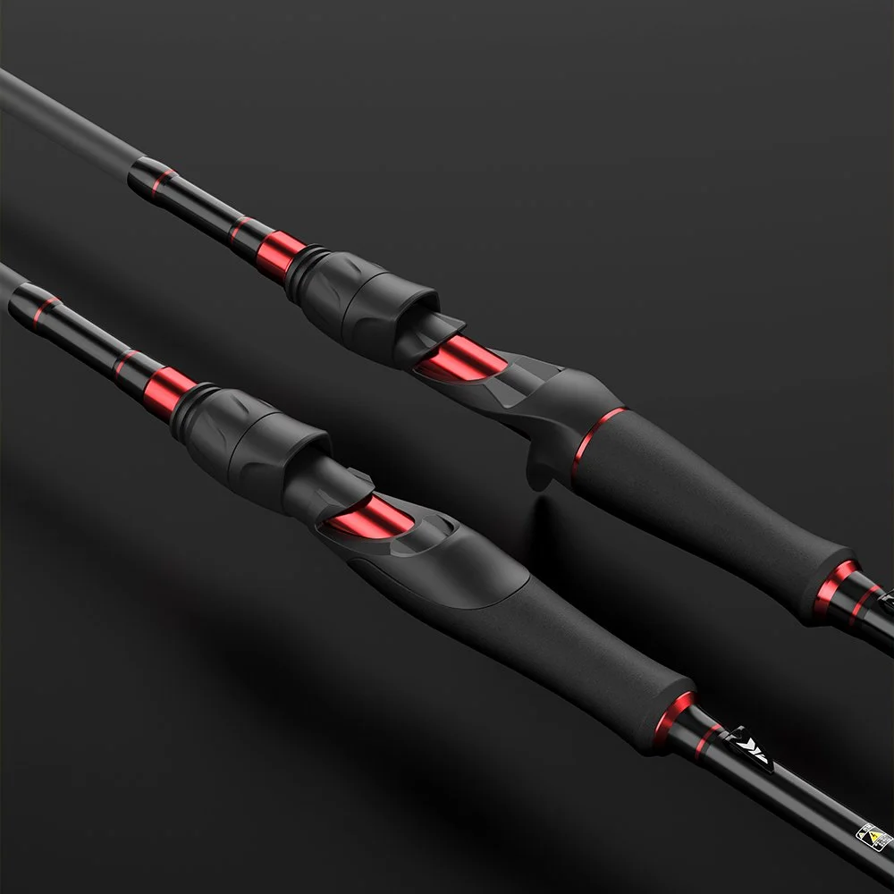 Multi-Section Carbon Spinning and Casting Fishing Rod