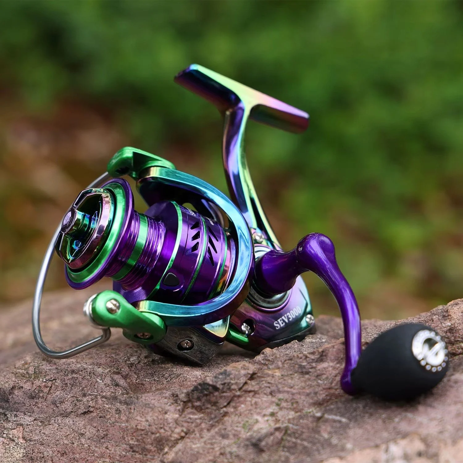 High Speed Spinning Fishing Reel 1000-5000 | 12kg Drag, Interchangeable Handle