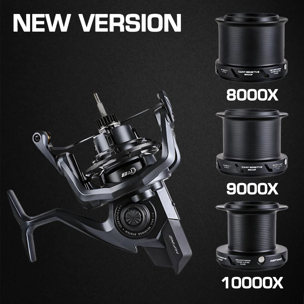 Heavy Duty Spinning Reel 8000-10000 | 12kg Max Drag for Long Cast Carp Fishing