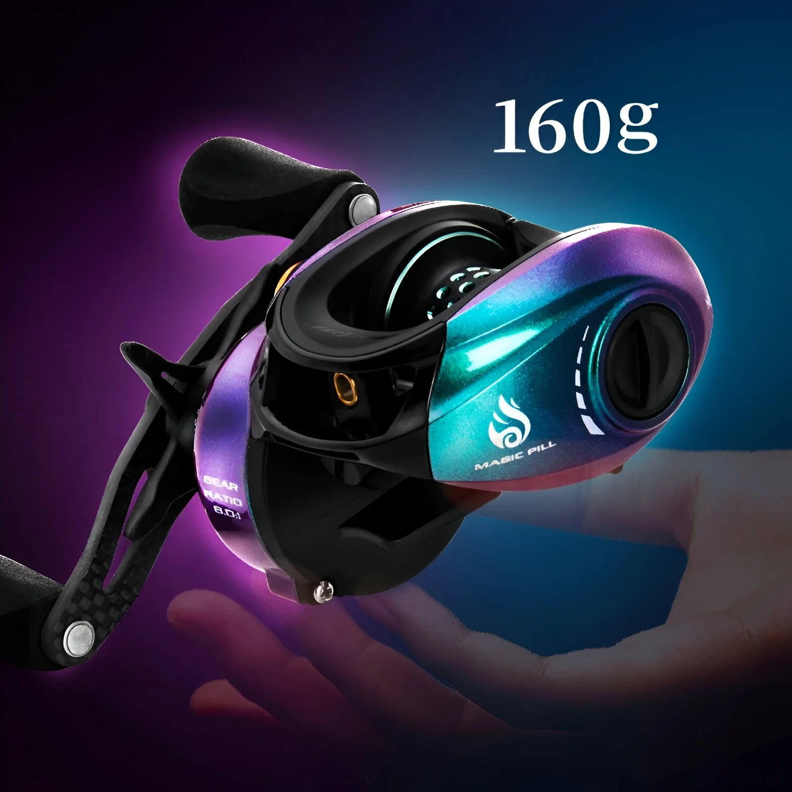 Ultralight Baitcasting Reel 160g