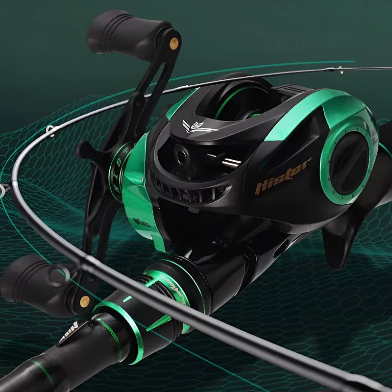 High Carbon Baitcasting Rod & Reel Combo