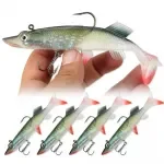 Pre-Rigged Soft Swimbait Lure with Built-In Weight