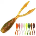 Mini Soft Fishing Lures 1.4in Silicone Swimbaits for Rock & Sea Fishing - 10pcs