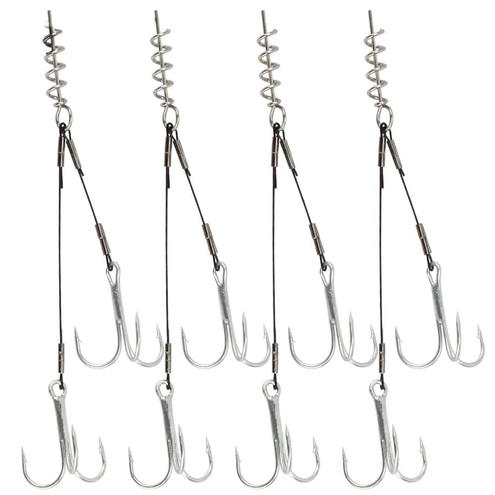 High-Carbon Steel Screw Head Fishing Hook Kit – Bass & Pike Tackle Set