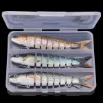 13.5" Slow Sinking 3-Piece Jointed Pike Wobbler Fishing Lure Set
