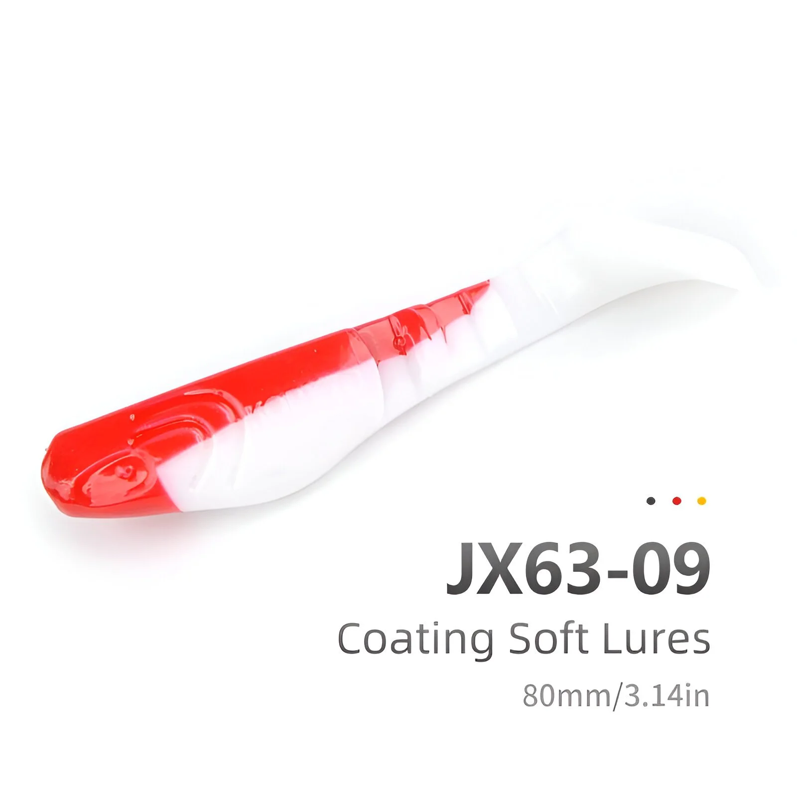 8.5cm Soft Plastic Pike Fishing Lures – 8pcs Jig Head Set