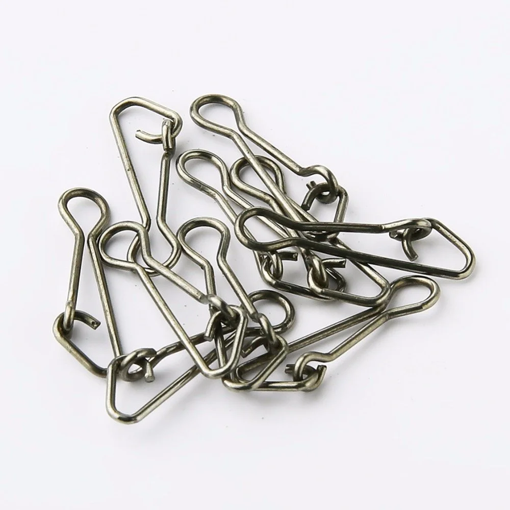 50pcs Stainless Steel Fishing Swivel Snaps