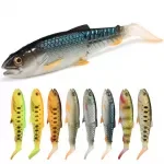 Realistic Soft Swimbait Fishing Lures – 2.6" to 4.7" Silicone Paddle Tail Baits