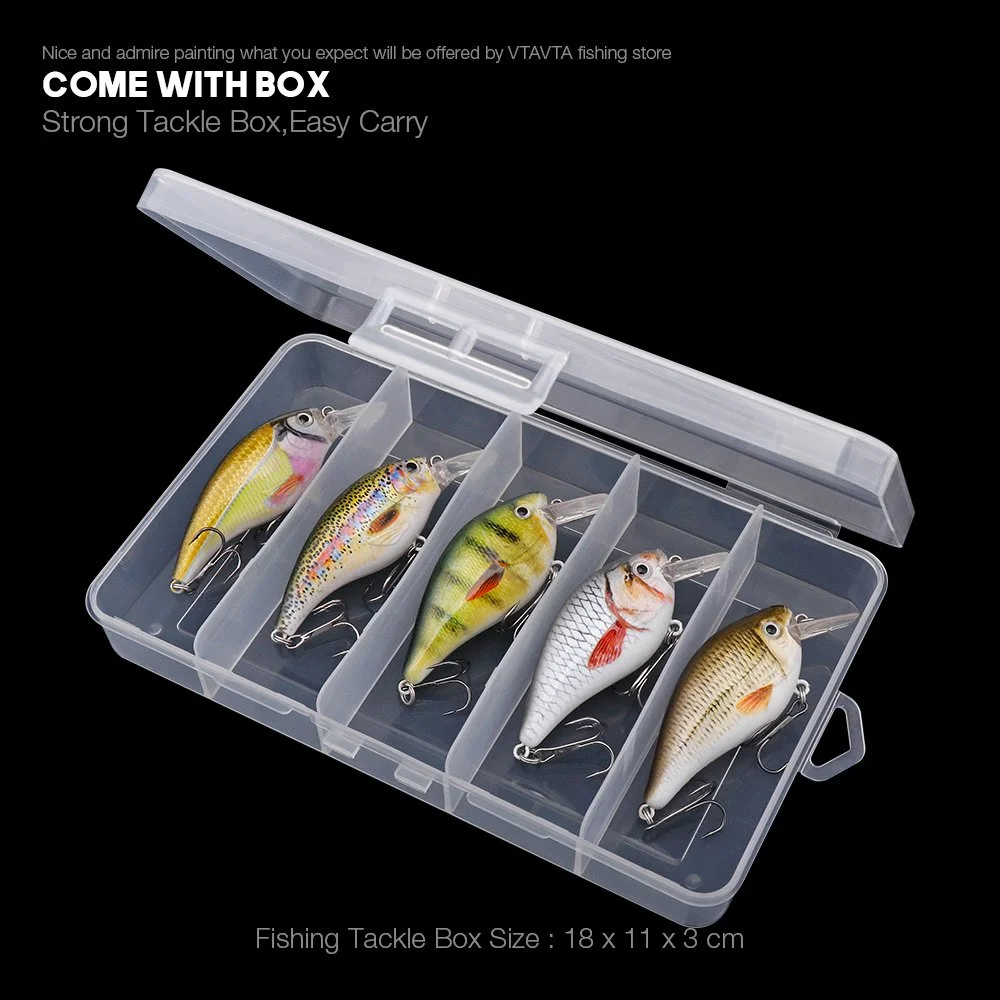 5pcs Floating Crankbait Fishing Lures Set
