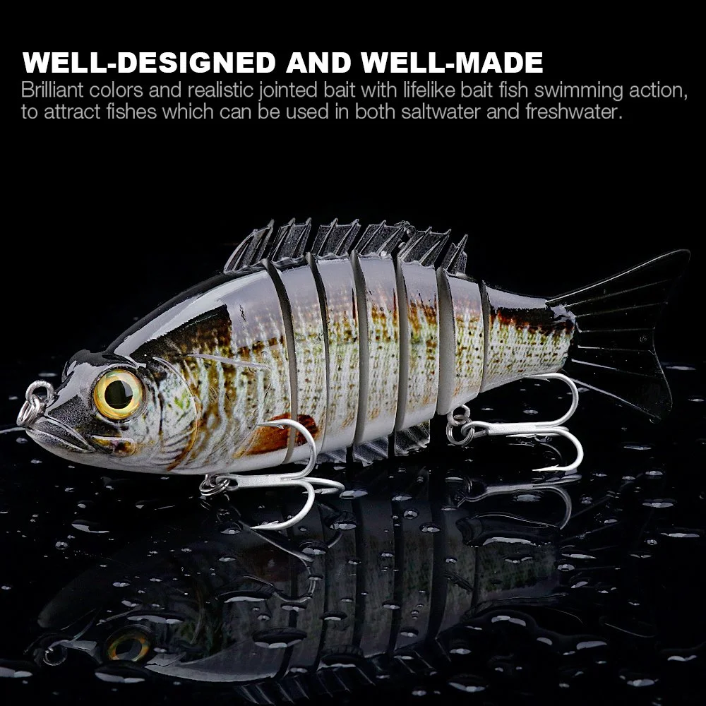 7-Segment Jointed Fishing Lure 15cm 58g Sinking Swimbait