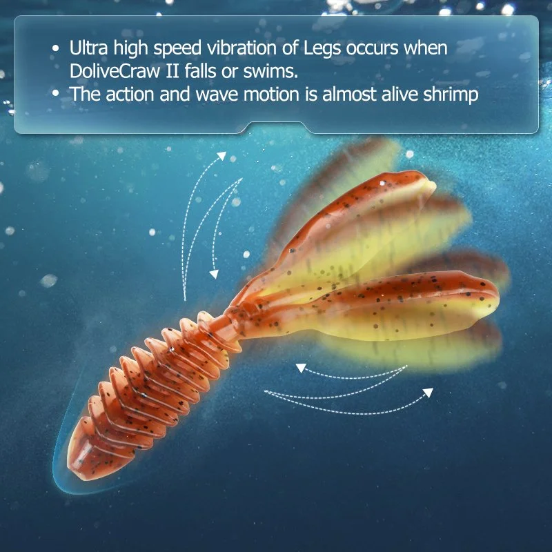 Soft Crawfish Fishing Lures – 10pcs Artificial Bait for Bass, Carp & More