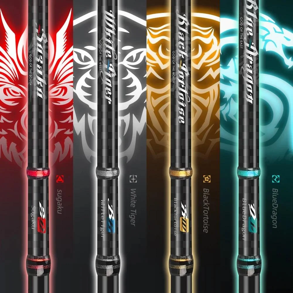 4-Piece Carbon Casting Rod with Titanium Guides