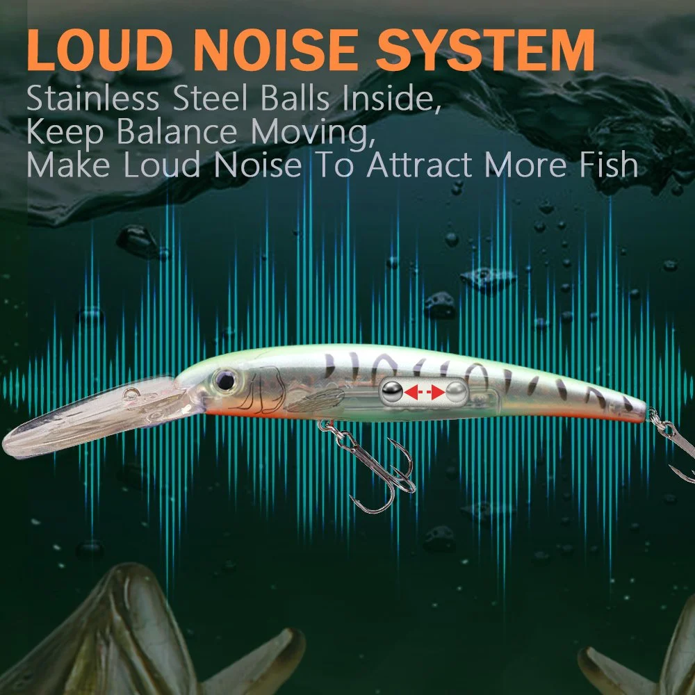 Floating Minnow Fishing Lure 160mm 22g Crankbait for Trolling & Freshwater
